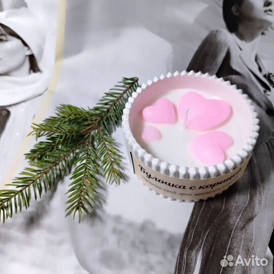 Ароматическая свеча ручной работы