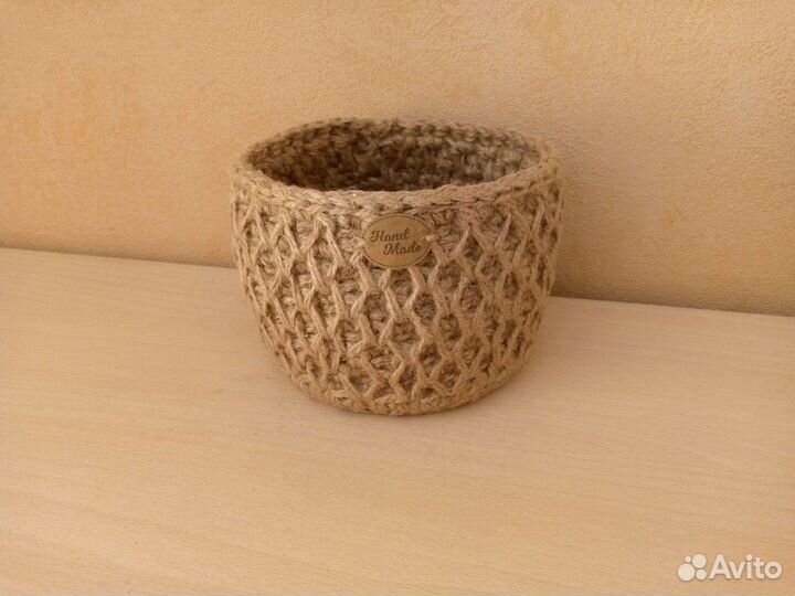 Корзинка из джута