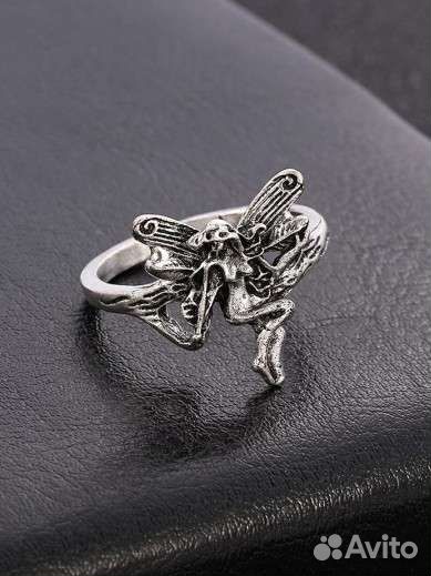 Кольцо перстень жен фея цинковый сплав goblincore