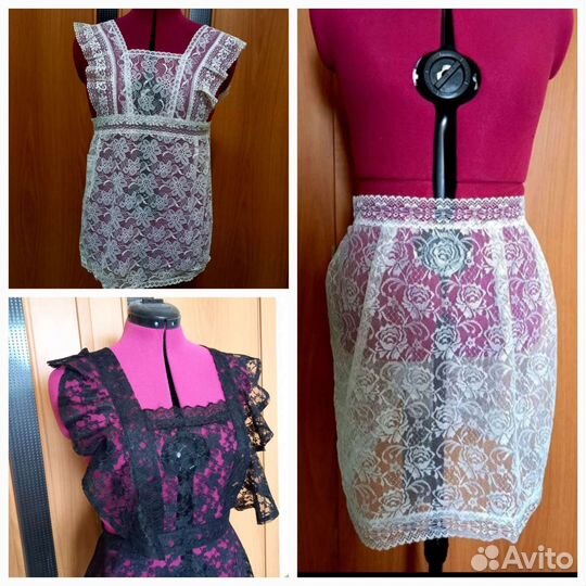 Фартуки для школьниц, 3 шт, смотрите мерки