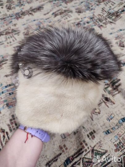 Шапка зимняя норковая женская