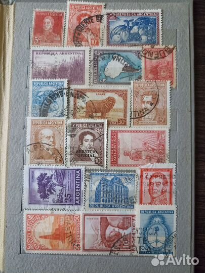 Старинные марки. Бразилия Аргентина