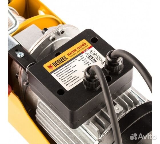 Электротельфер-таль электрическая TF-250 denzel