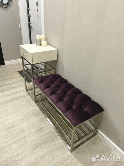 Консоль из шлифованной нержавеющей стали