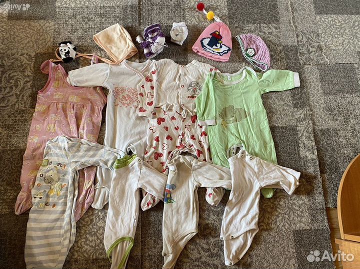 Вещи пакетом на девочку 56 62 68