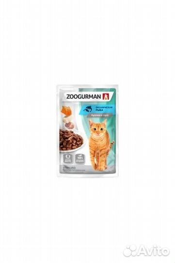 Зоогурман Паучи для взрослых кошек со вкусом океан