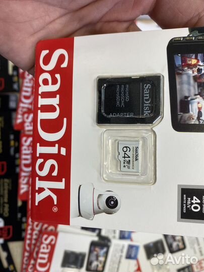 Карта памяти MicroSD 64gb SanDisk high endurance