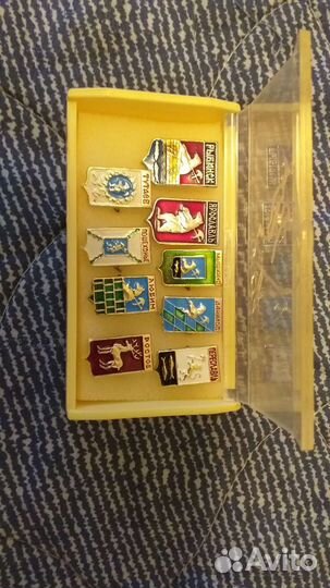 Значки СССР 1973г города набор