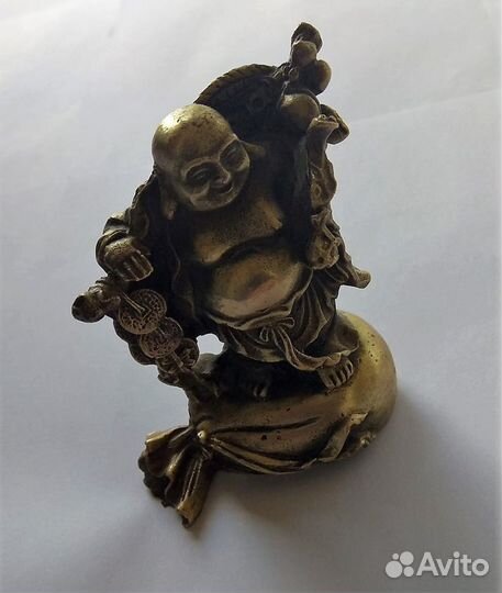 Будда Хотэй - Китайская статуэтка из Бронзы ru*634