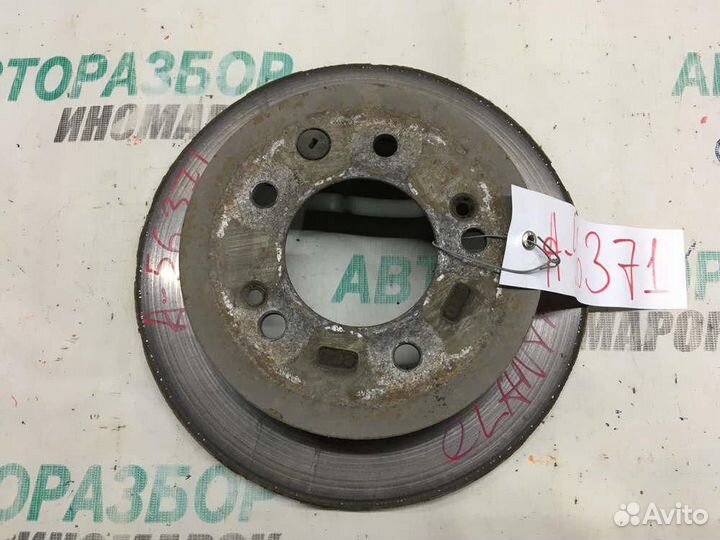 Диск тормозной задний для Hyundai Elantra 4 2006