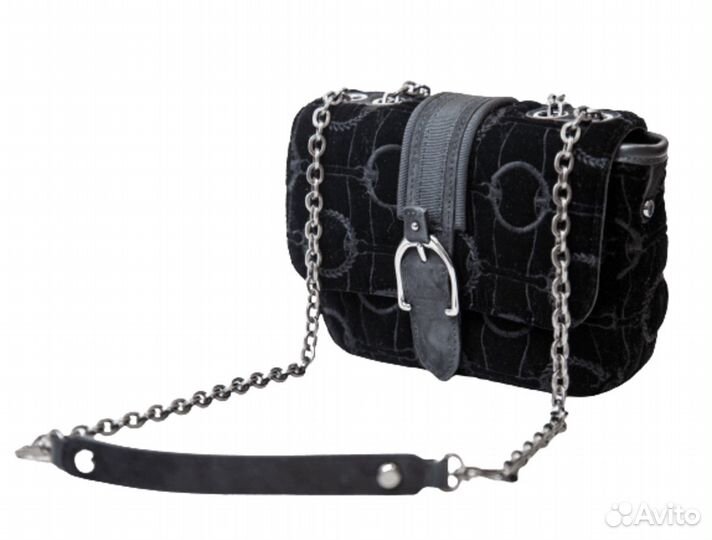 Женская сумка Longchamp Amazone Black Velour Women