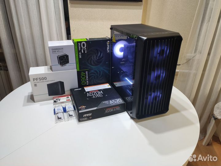 Игровой пк Ryzen 5 5500/RTX 4060/DDR4 32gb/SSD 512