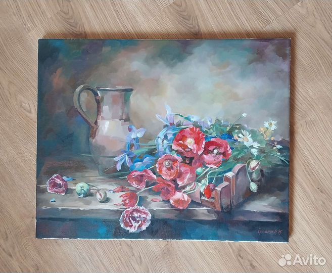Натюрморт маслом 50х40см