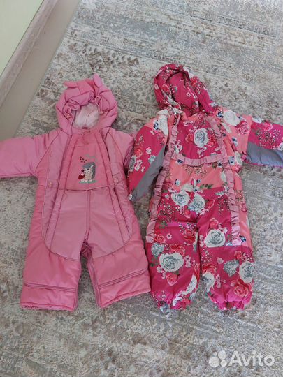 Пакет вещей с 6 мес до 1.6 года на девочку+ обувь
