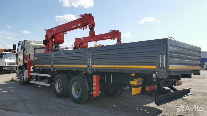 Бортовой грузовик FAW J6P с КМУ Kanglim, 2024