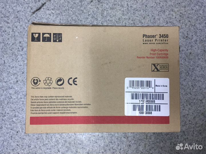 Тонер-картридж xerox 106R00688 черный увеличенный