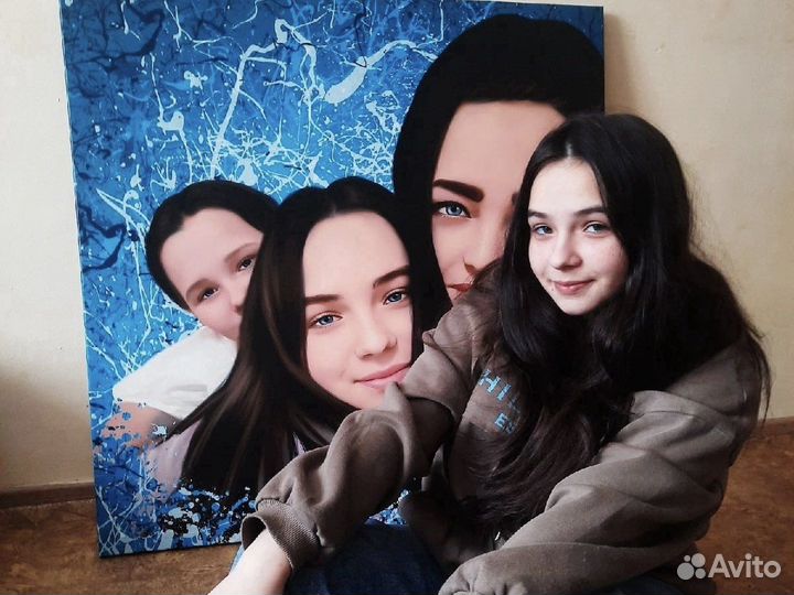 Арт портрет подарки ретушь