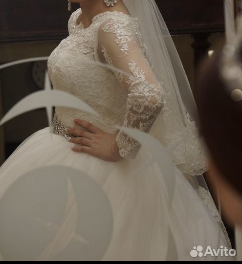 Свадебное платье 42 44 пышное