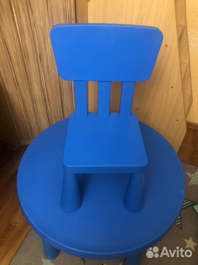 Детский стол и стул IKEA маммут