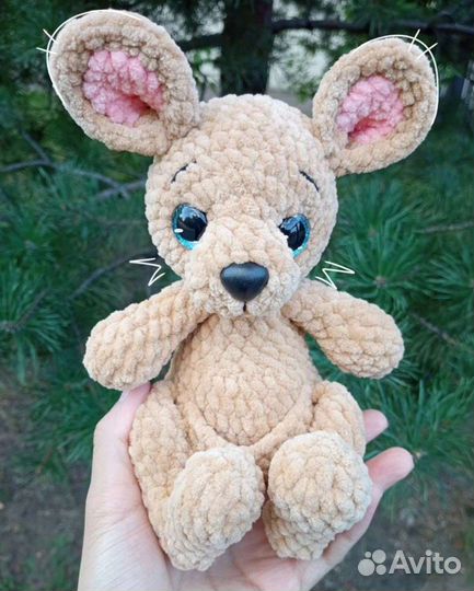 Мягкая игрушка ручной работы Малыш Кенгуру
