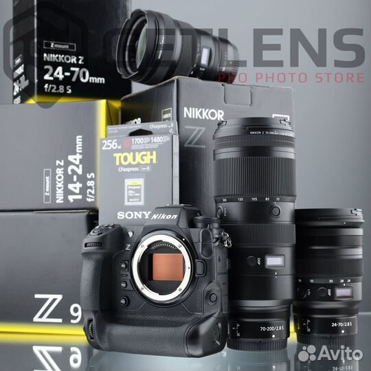 Nikon Z9+Z 14-24+Z 24-70 2.8+Z 70-200+Sony 256Gb