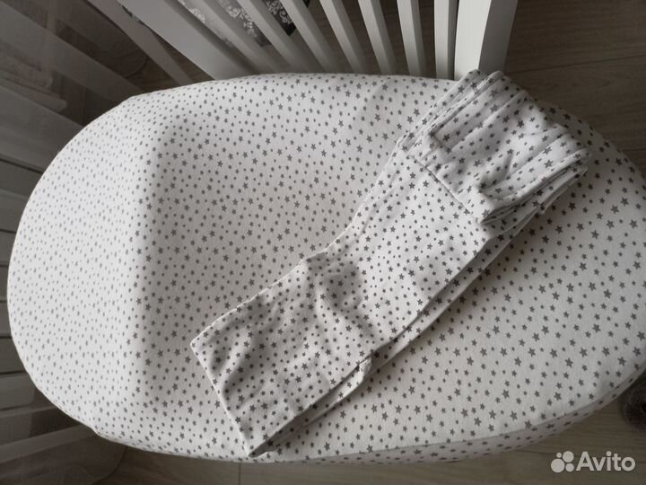 Кокон для новорожденных, с 2 новыми наволочками
