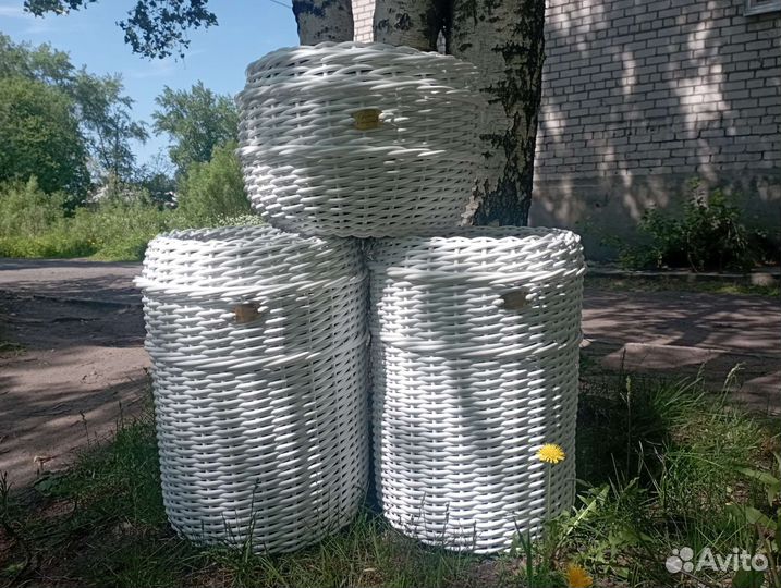Кашпо из ротанга