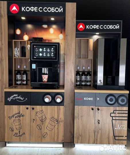 Кофейни самообслуживания (кофеавтоматы)