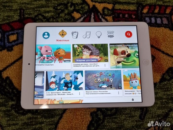 Планшет iPad mini 1, для мультики, игры, ютуб