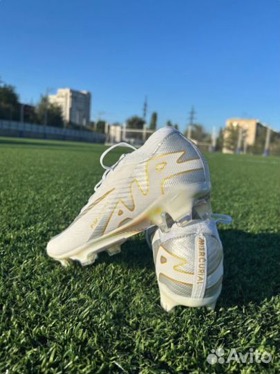 Бутсы Nike mercurial air zoom white pattern