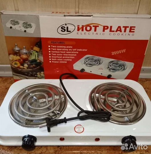 Плитка электрическая настольная 2 конфорки