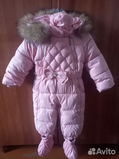 Комбинезон зимний для девочки 80