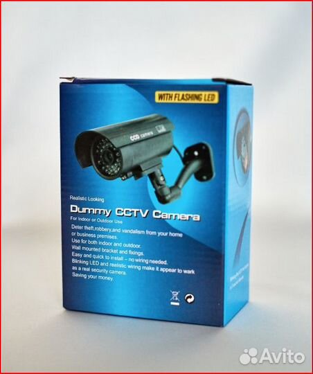 Муляж камеры видеонаблюдения с LED подсветкой