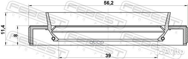 Сальник привода Febest 91205PL3B01 95HBY-41560811L