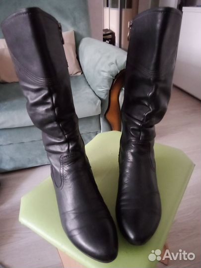 Сапоги женские натуральная кожа 37 38 размер
