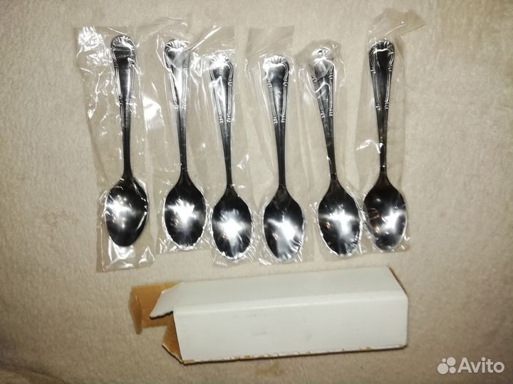 Ложка чайная, 6 штук, нержавейка