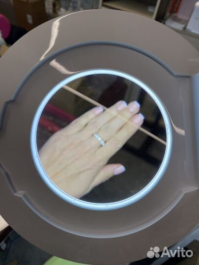 Лампа лупа настольная новая