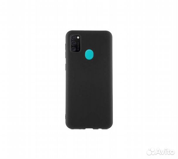 Чехол для смартфона Samsung Galaxy M21 силиконовый (матовый),черный borasco