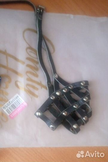 Поводок, ошейник, намордник кожаные