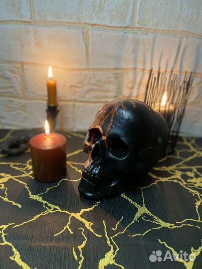 Череп человека для интерьера/фотосессии/хэллоуина