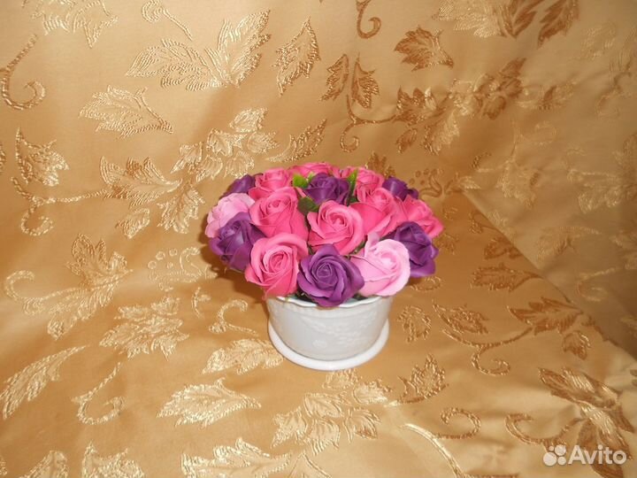 Букет из 19 мыльных роз