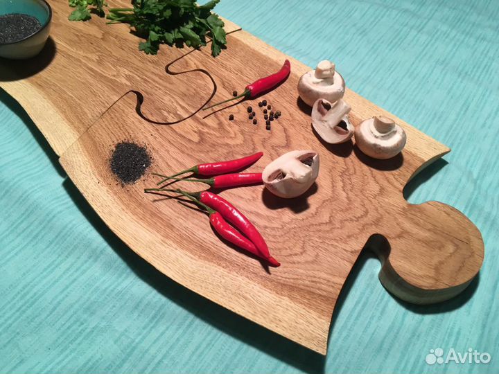 Кухонная доска,разделочная,для подачи,дуб