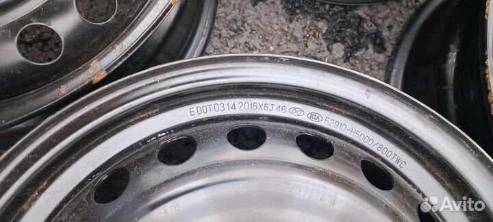 Штампованные диски r 15 4 100