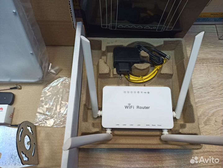 Комплект интернета 4G: антенна 2*15дБ+модем+роутер