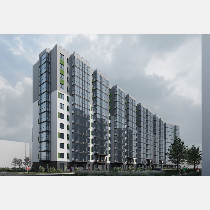 2-к. квартира, 53 м², 10/12 эт.