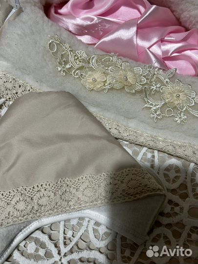 Конверт на выписку для девочки зима