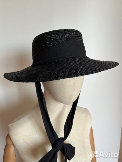 Шляпа женская соломенная