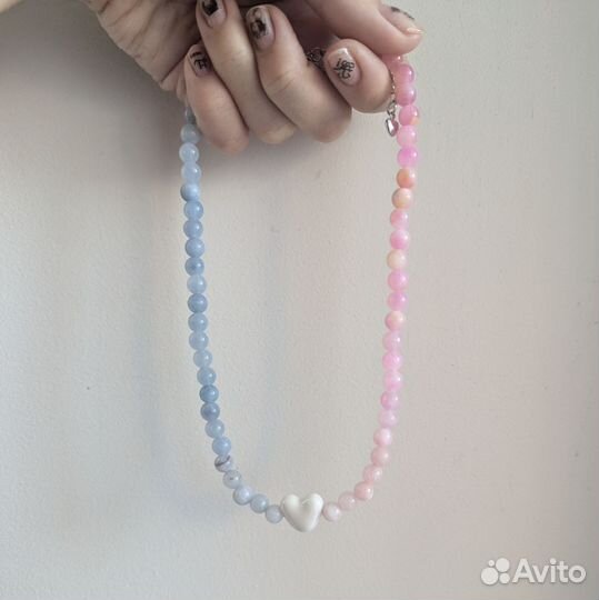 Колье чокер из натуральных камней