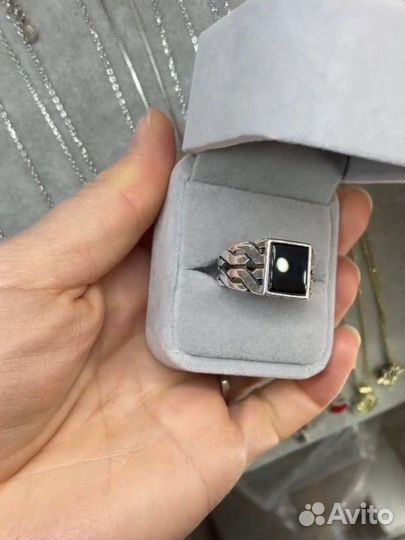Мужской перстень серебро