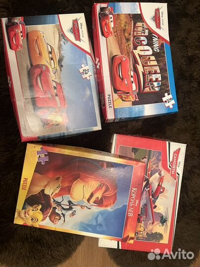 Крупные пазлы комплект